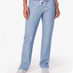 EUC Figs Kade Cargo Heather Indigo Seasonal Scrubs